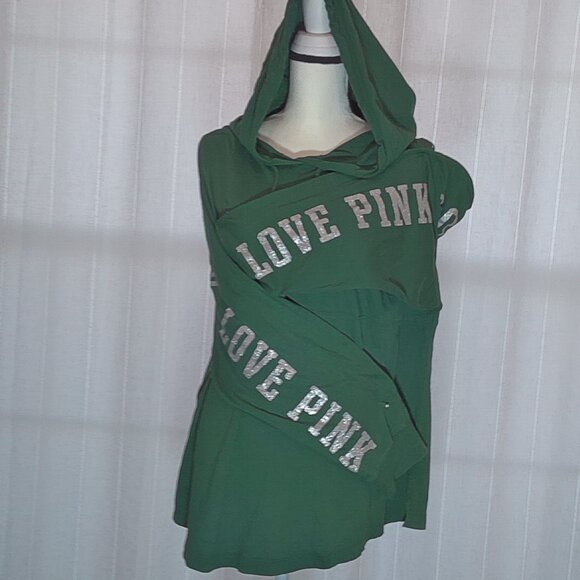 PINK by Victoria Secret Long Sleeve Hooded Tunic Size XL - Picture 4 of 7